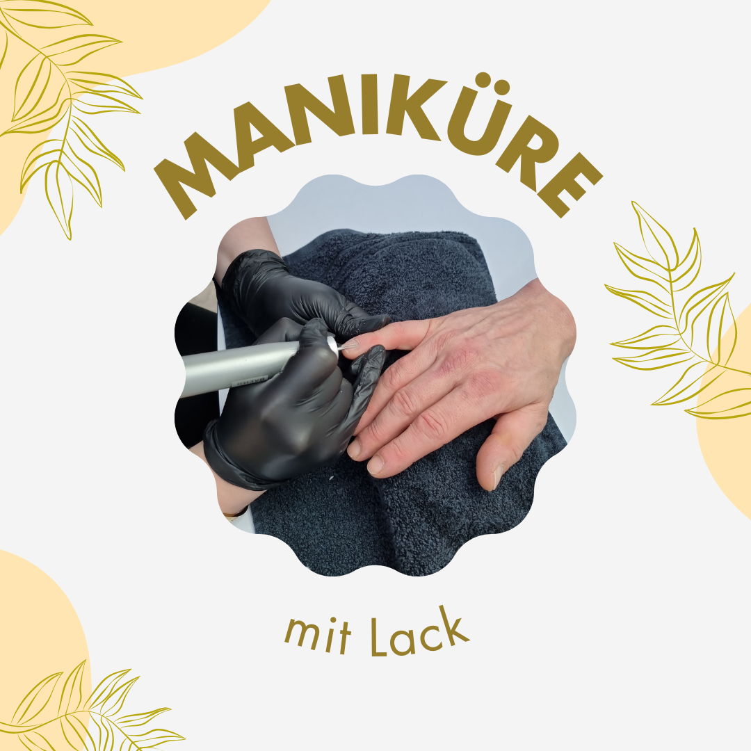 Maniküre mit Lack